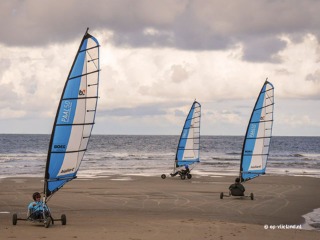 Beach sailing on Vlieland